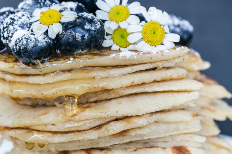 Blueberry Buttermilk Maple Pancakes Recipe